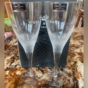 Two (2) Vista Alegre Splendour Red Wine Goblets 48000593